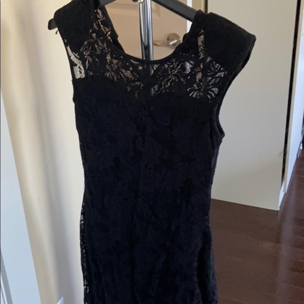 Black lace dress